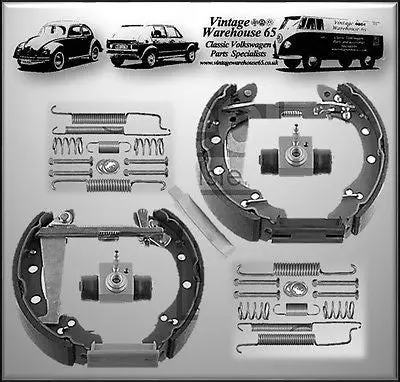 Volkswagen Polo Mk1 Coupe Febi Germany 40Mm Rear Brake Shoe & Wheel Cylinder Kit 1