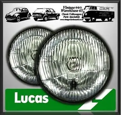 Triumph Tr Series 7" Sealed Beam Halogen Conversion Headlights Lhd European 1