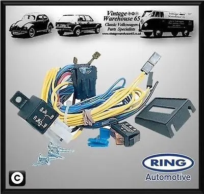 Mercedes-Benz T2/L L 911 1968-1988 Fog Lamp Spot Light 12V Wiring Kit 1