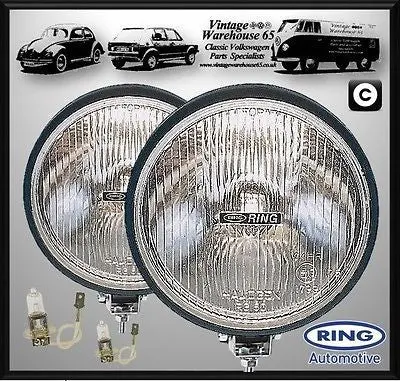 Ford Fiesta Mk2 Classic Rally Style 6" Halogen Driving Lamps Spot Lights Pair 1