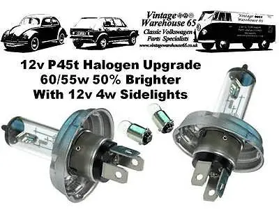 Suzuki Samurai Sj413 1982-1996 12V Halogen Headlight Upgrade Bulbs & Sidelights 1
