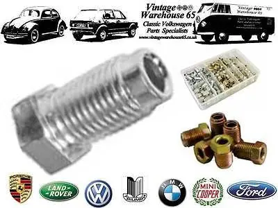 Classic Mini Austin Cooper Clubman 3/8" Unf Male Brake Pipe Connectors X 6 1