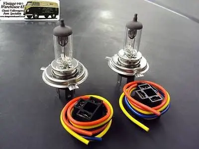 Land Rover Discovery Range Rover H4 Headlight Connectors & Bulbs # 1
