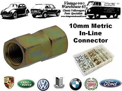 Triumph Herald Dolomite Spitfire 10Mm Metric Female Inline Brake Pipe Connector 1