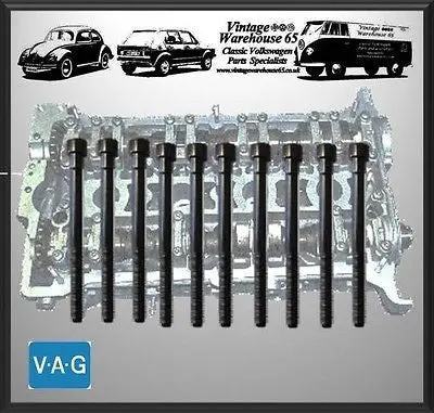 Skoda Octavia 1.8 20V Turbo 10Pc Original Quality German Cylinder Head Bolt Set 1