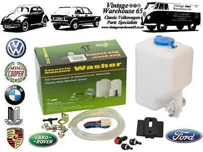 Classic Austin Mini,Cooper,Moke,Clubmann Universal 12V Washer Bottle Kit 1