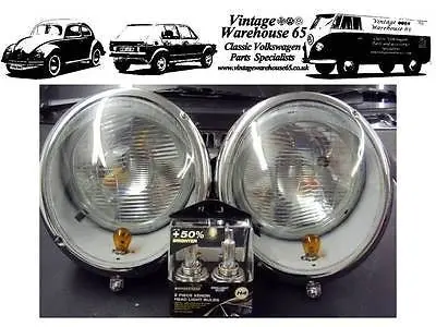 Vw Beetle All Models Pre 1968 Sloping Uk Mot Compliant Xenon Headlight Upgrade 1