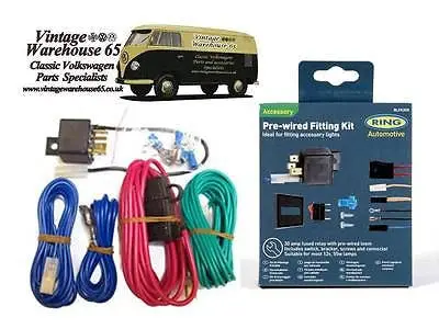 Splitscreen Camper,Beetle,Golf Spot/Fog Lamp Wiring Kit 1