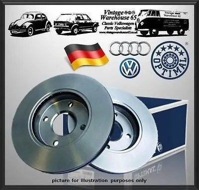 Volkswagen Jetta Mk2 1.8 Kat Optimal Germany 226Mm Rear Brake Disc's 1