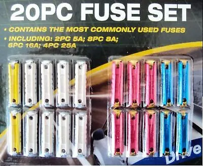 Porsche 356,911,924,928,912 20Pce Emergency Fuse Set 1