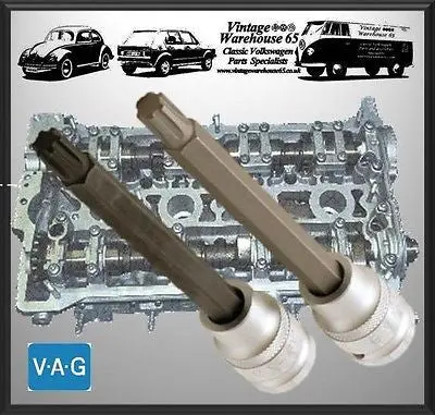 Audi A3 A4 20 Valve Turbo 2Pce Cylinder Head Bolt Removal Ribe Bit Set 1