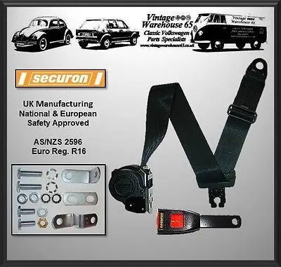 Lotus Esprit Coupe Front Automatic 3 Point Seat Belt Kit 1