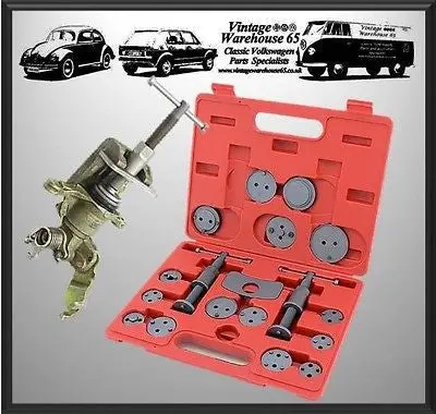 Vintage Warehouse 65 Left/Right Hand Pro Brake Caliper Windback Tool Kit 1