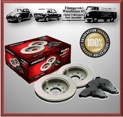 Volkswagen Golf Mk2 Gti 1.8 8V 239Mm Mintex Vented Brake Disc's & Brake Pads 1