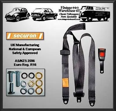Triumph Stag Convertible Front Static Non-Inertia Seat Belt Kit 1