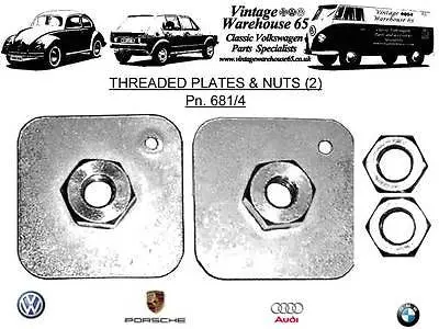 Volkswagen Vintage Classic Universal Fitting Car Seat Belt Mounting Plates # 1