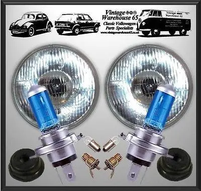 Corvette Stingray Xenon Upgrade 7" Domed Halogen Conversion Headlight Kit 1