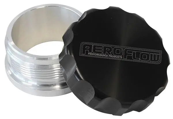 1" Billet Aluminum Weld-On Fuel Filler Neck With Black Cap – Af460-16Blk 1