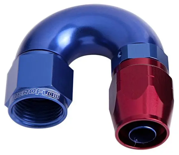 550 Series Full-Flow Swivel Hose End – 180° Rotating -4An Fitting With One-Piece Construction 1