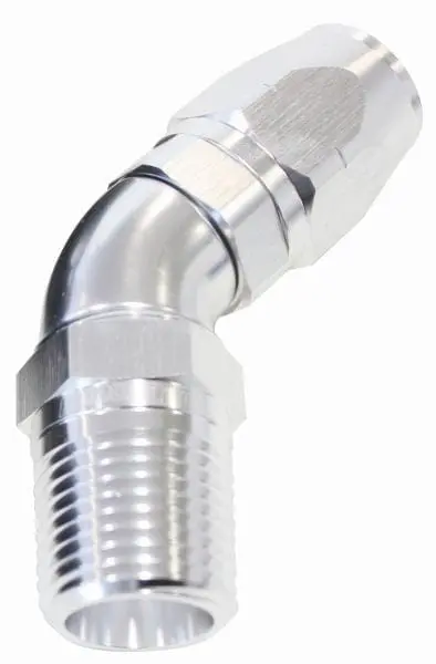 3/8" Npt To -6An Full-Flow 45° Swivel Hose Fitting – Black Anodized (Af528-06-06S) 1