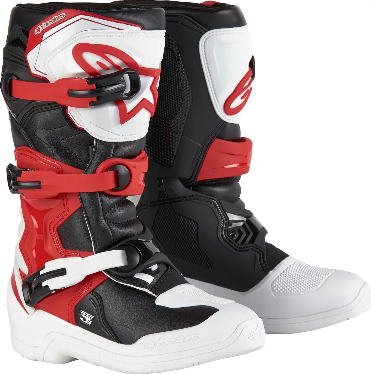 Alpinestars Mx Tech 3S Motocross Boots – Size 3 (Black/Grey) 1