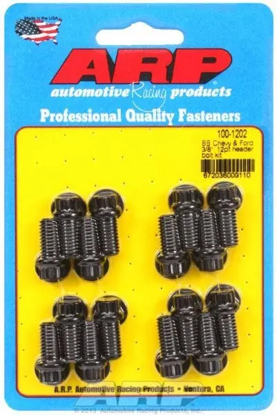 Arp Ar100-1202 Exhaust Header Bolt Kit – Black Oxide Hex Head 1