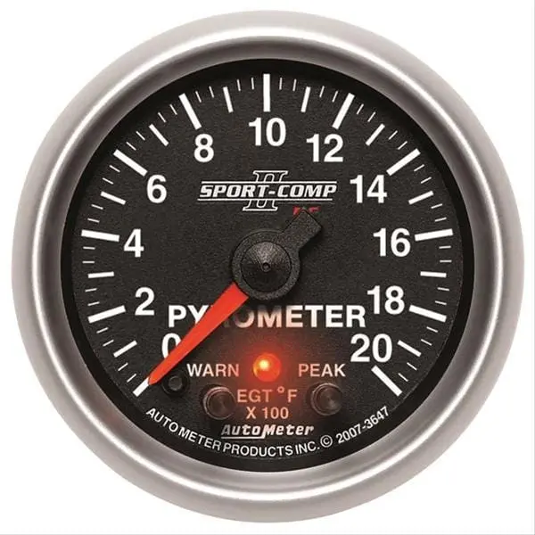 Autometer Sport-Comp Ii Pro-Control Analog Gauge – 2-1/16" Dial, Part 3647 1