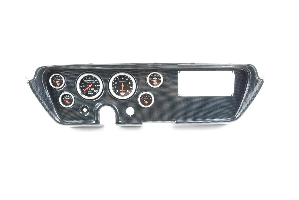 Thunder Road–Style Instrument Cluster With Autometer Gauges – Direct-Fit Dash Panel 1