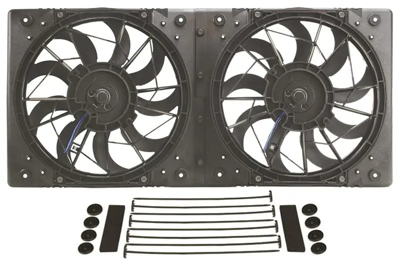 Derale Dual Electric Radiator Fan & Shroud Kit – 16812, High-Cfm Cooling Solution 1