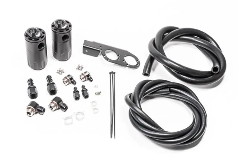 Radium Engineering 20-0729-Fl Oil Catch Can – Dual Chamber, Anodized Aluminum 1