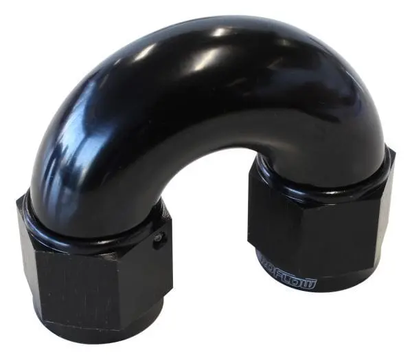 180-Degree Full-Flow -10An Female Swivel Coupler In Matte Black Finish 1