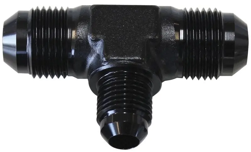 Flare An Stepped Tee Fitting – -6An Main, -4An Side Branch, Black Anodized (Af831-04-06Blk) 1
