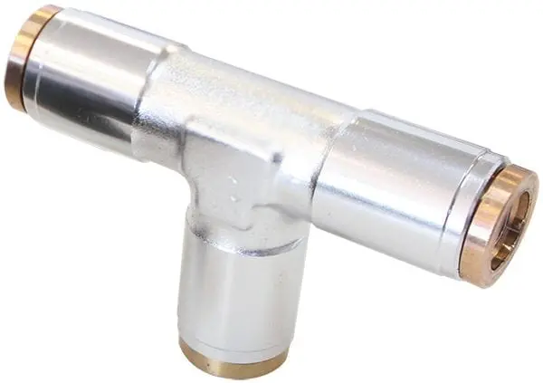 120 Series 1/4" Push-To-Connect Brass Tee Fitting – Af125-04S 1
