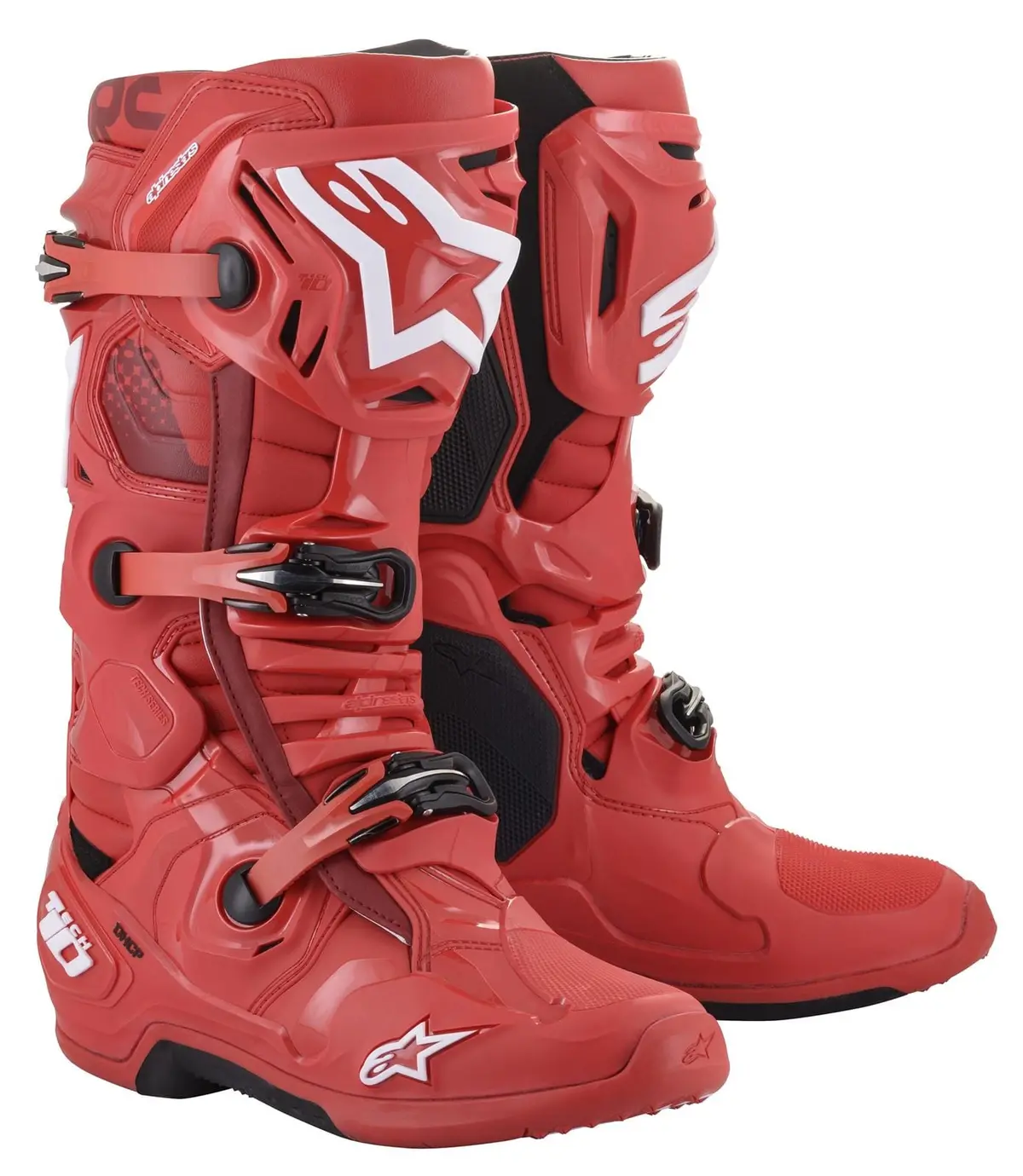 Alpinestars Mx Tech 10 Off-Road Boots – Black/Red, Size 12 (2010020-30-12) 1