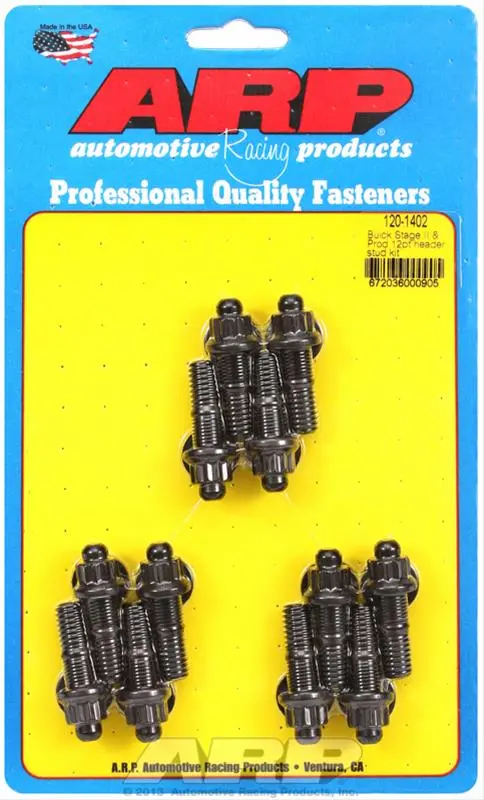 Arp 120-1402 Chromoly Header Stud Kit – High-Strength Exhaust Bolt Set 1