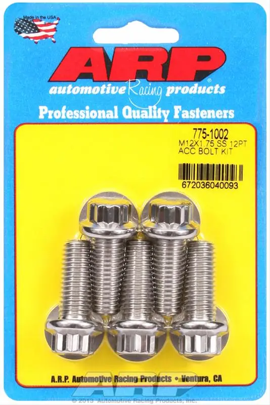 Arp 775-1002 Stainless Steel Fasteners For High-Stress Engine And Chassis Use 1