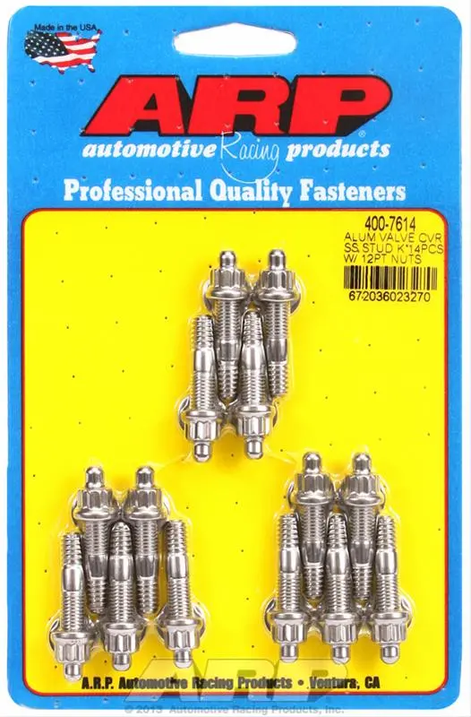 Arp 400-7614 Valve Cover Stud Kit – Stainless Steel Threaded Fastener Set 1