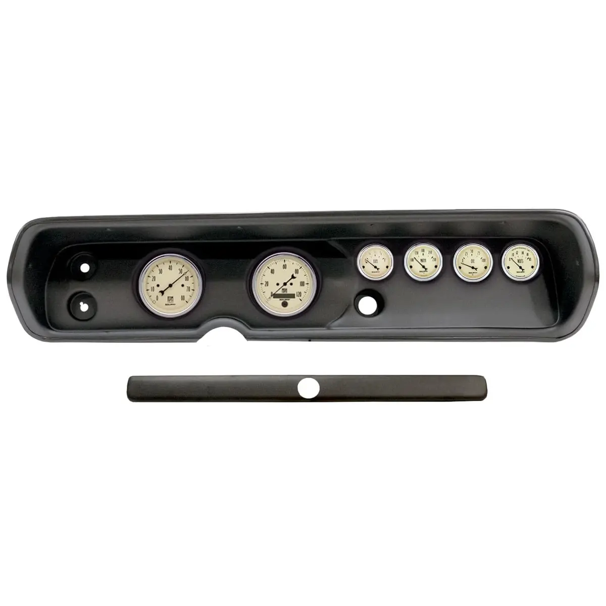 Autometer 2929-02 Antique Beige Instrument Cluster – Classic Styling With Modern Gauges 1