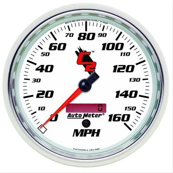 Autometer C2 In-Dash Speedometer – Compact Analog Gauge – Model 7289 1