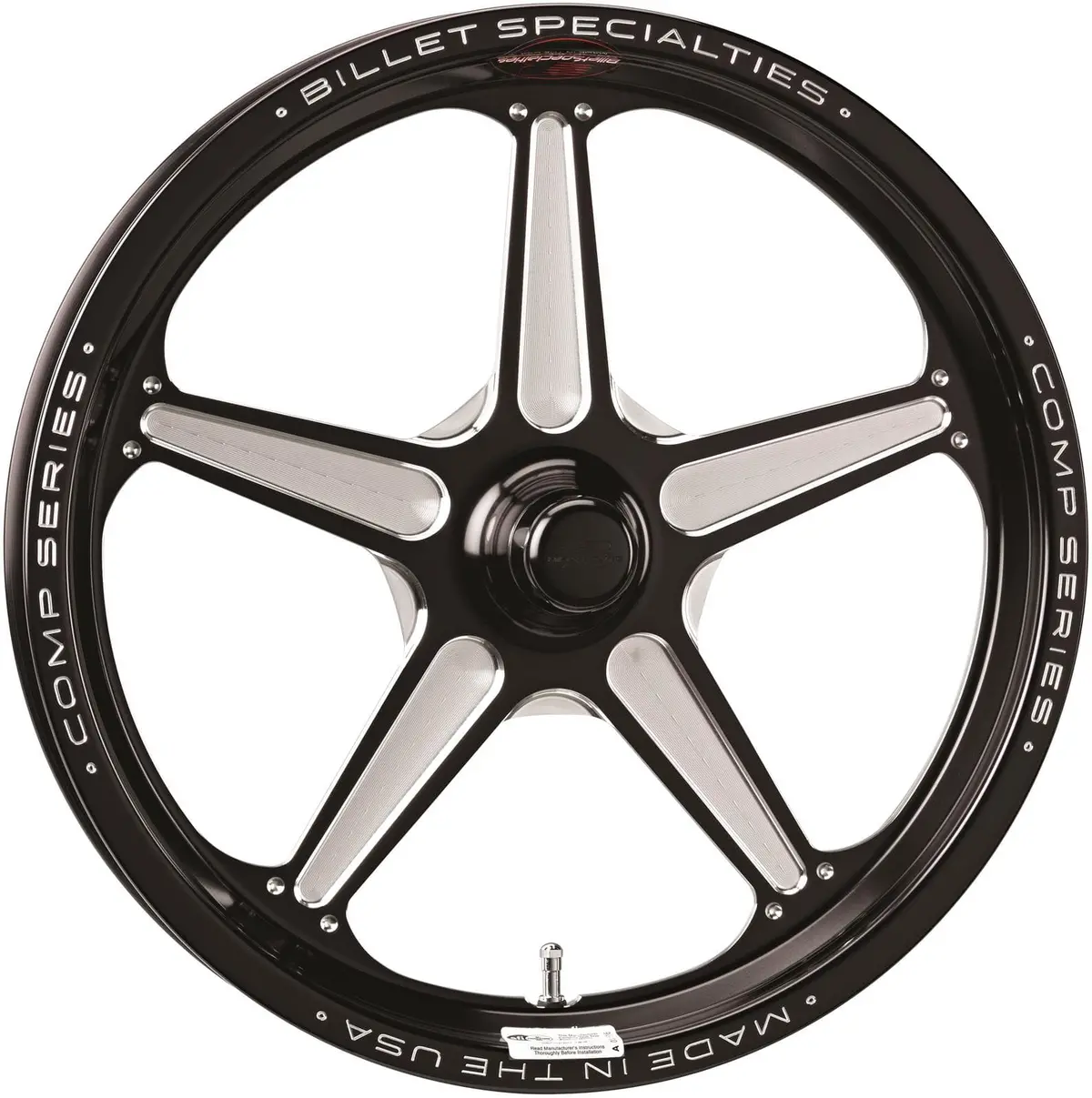 Billet Specialties Csfb37456527 Comp 5 Series Black Alloy Wheels 1