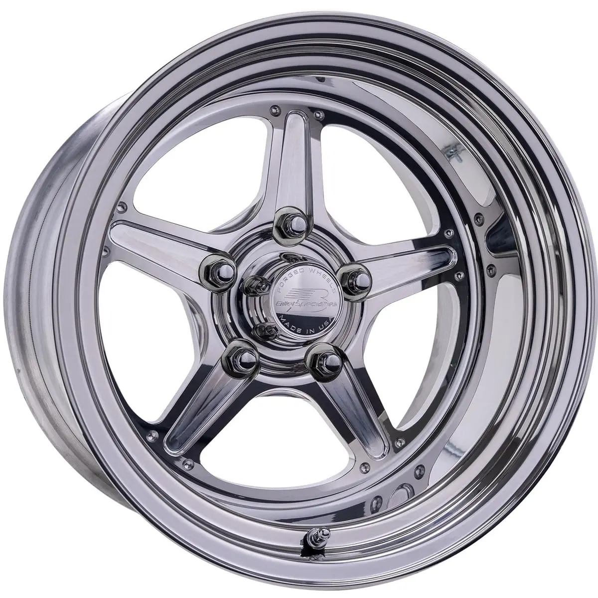 Billet Specialties Rs23515L6545 Street Lite Polished Wheel – 15X5.5" 1