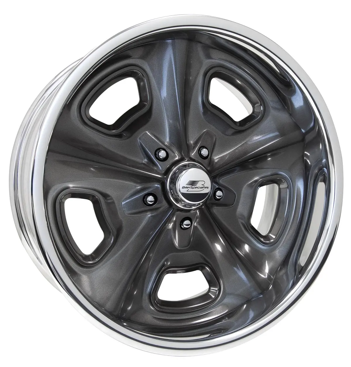 Billet Specialties Vds88S811 Vintage Series Crossover Wheels – Smoke Finish, Custom-Ordered 1
