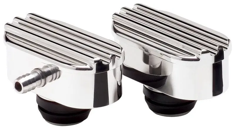 Polished Oval Ribbed Valve Cover Breather – Bs20950 1