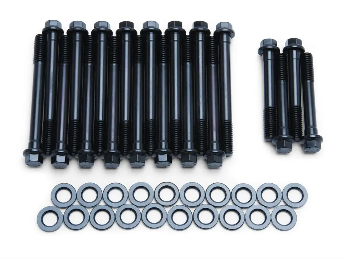 Edelbrock 8558 Cylinder Head Bolt Kit – Chrome-Moly, Torque-To-Yield Spec 1