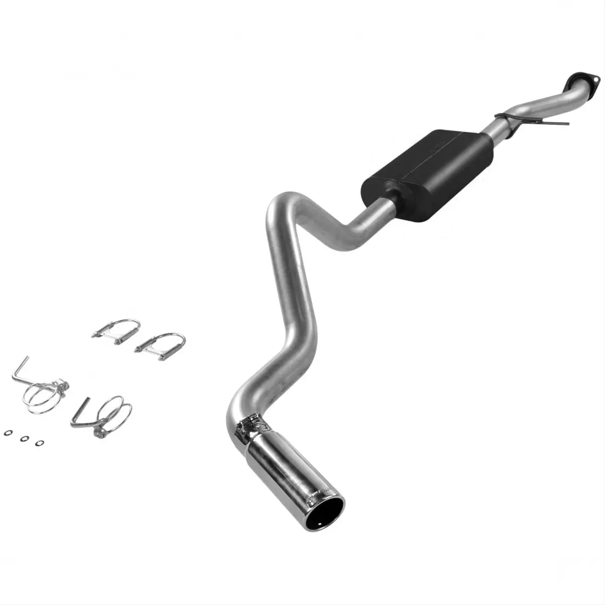 Flowmaster 17360 Force Ii Dual Exhaust System – Mandrel-Bent Stainless Steel Kit 1