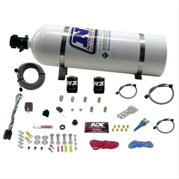 Nitrous Express 20920-15 Efi-Compatible Single Nozzle Nitrous System – Tunable, Progressive Activation 1